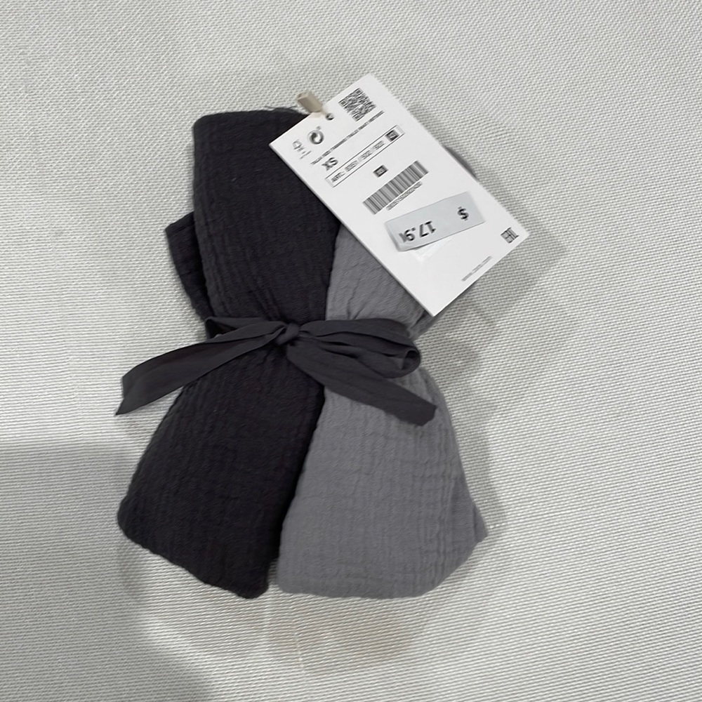 Zara baby grey thin blanket/swaddle/blanket .  Brand new.  Tags attached